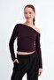 Boat Neck Long Sleeve Blouse B1879 - 5