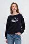 Kayık Yaka Printed Sweatshirt S10591 - 5