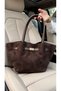 WOMEN'S MULTIPLE COMPARTMENTS LARGE VOLUME HAND AND SHOULDER BAG