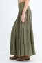 Elastic Waist Lined Long Skirt E18488 - 4