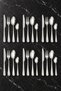 410 Steel 24 Piece 6 Seater Gray Dinner Spoon Fork Knife Set Cin733By - 5