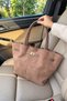 Women's Mink Suede Leather Long Strap Magnet Closure Shoulder & Hand Bag