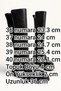 Women's Black Leather Thermo Rubber Sole Buckle Stretch Boots - 5