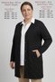 Women's Steel Mesh Knitwear Plus Size Oversized Mother Seasonal Black Stone Embroidered Long V-Neck Medium Thick Cardigan - 3