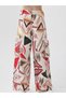 Girl's Ethnic Patterned Cargo Jeans - 3