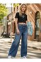 Girl's Wide Leg Denim Trousers - 5