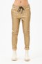 Women's Italian Camel Waist Lace-Up Lycra Faux Leather Trousers Size 38 - 44 - 5