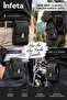 Black Faux Leather Men's Belt Bag with Zipper and Multiple Compartments Waist Phone Bag - 2