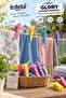 16 Pieces Glory Clothes Pegs Colorful Plastic Embossed Patterned with Strong Spring - 2