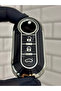 Fiat Doblo Ducato Fiorino Punto 500L Compatible Bravo Switchblade Nano Key Case Black Silver - 3