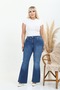 Flared Leg Lycra Large Size Jeans Trousers.