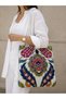 Vintage Tablecloth Patterned Tapestry Cloth Bag