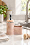 Stylish Silver Detailed Liquid Soap Dispenser with Sponge Holder for Kitchen or Bathroom, Domestic Production - 5