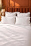 Pearl Garden 100% Cotton Embossed Embroidery 6 Piece Double Luxury Duvet Cover Set - 5