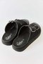 Black Soft Sole Open-Front Non-Slip Sole Two Buckle Detailed Daily Use Slippers - 4