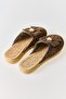 Brown Macrame Knitted Textured Closed-Front Practical Design Slippers Suitable for Daily Use - 4