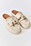 Beige Suede Textured Soft Sole Mule Slippers with Tassels and Bead Detailing for Daily Use - 2