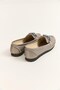 Gray Flexible Sole Comfortable Form Casual Shoes with Metal Accessory Detail - 3