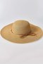 Mink Straw Textured Lightweight Round Shape Bead Detailed Beach Pool Garden Hat