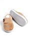 Milky Brown Plush Textured Lightweight Comfortable Sole Two-Button Detailed Soft House Slippers - 3