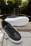 Black Flexible Sole Lace-Up Basic Comfortable Form Casual Sports Shoes Suitable for Daily Use - 2
