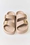 Mink Soft Textured Non-Slip Sole Open-Front Buckle Detailed Comfortable Slippers for Daily Use - 3