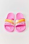 Pink Colored, Lightly Textured, Comfortable, Palm Patterned, Wet Floor Pool Beach Slippers - 3