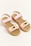 Pink Single-Strap Sandals with Accessories, Non-Slip Sole, Practical, Comfortable, Suitable for Daily Use