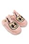 Light Pink Soft Plush Textured Practical Design House Slippers with Ears and Figure Detail - 2