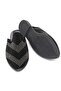 Black Stone Patterned Pointed Toe Slippers, Comfortable Design, Suitable for Daily Use, Practical Flat Sole Slippers - 2