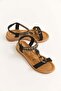 Black Extra Comfort Sole Design, Comfortable Sandals with Accessories, Suitable for Daily Use