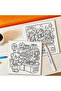 20x20cm 24pages COZY JOBS Bold-easy Patterns Coloring Book for Adults Cute Drawing Book Perfect Gift - 6