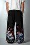 Shadow Lake Embroidered Summer Baggy Black Men's Sweatpants