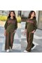 Striped Detail Youth and Children's 2-Piece Set Palazzo Pants+Sweatshirt