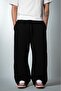 Shadow Lake Embroidered Summer Baggy Black Men's Sweatpants - 2