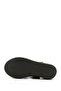 Women's Black Velcro Strap Wedge Sole Genuine Leather Sandals - 5