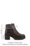 Women's Brown Antique Zippered Thick Heeled Genuine Leather Boots - 3