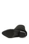 Women's Black Suede Pointed Toe Thick Heeled Cowboy Boots - 7