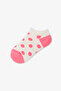 Girl's Marsmelov Neon Fun Geometric Patterned 4 Pairs of Booties Socks - 3