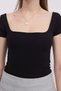 Square Neck Short Sleeve Blouse B1559-İ2 - 3