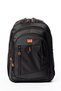 My Polo 2135 School Bag Backpack Water Resistant Black-Orange - 4