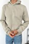 Men's Hooded Printed Kangaroo Pocket Sweatshirt Stone - 25K 5281 - 2