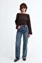Wide Leg Jean Pants Pn1131