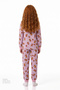 Girl's Pink Friendly Capy Cotton Long Sleeve 2-Piece Pajama Set - 5