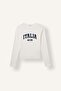 Fitted Crew Neck Printed Ribbed Long Sleeve T-Shirt I6388Ax26Au - 4