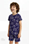 Boy's Mint Green Adventure Await Short Sleeve 2-Piece Pajama Set - 2