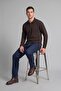 Regular Fit Buttoned Polo Collar Basic Sweatshirt I2734Ax26Wn - 6