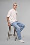 100% Cotton Boxy Fit Crew Neck Chest Printed Short Sleeve T-Shirt J0774Ax26Au - 7