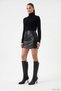 Women's Black Zippered Pointed Toe Genuine Leather Boots - 4