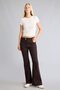 Double Button Flare Fit Regular Waist Standard Length Gabardine Trousers I2288Ax26Wn - 2